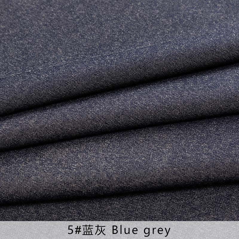 Tela vaquera elástica de lavado, tela azul de algodón, material de costura de verano, 45x145cm, TJ0701-1: 5