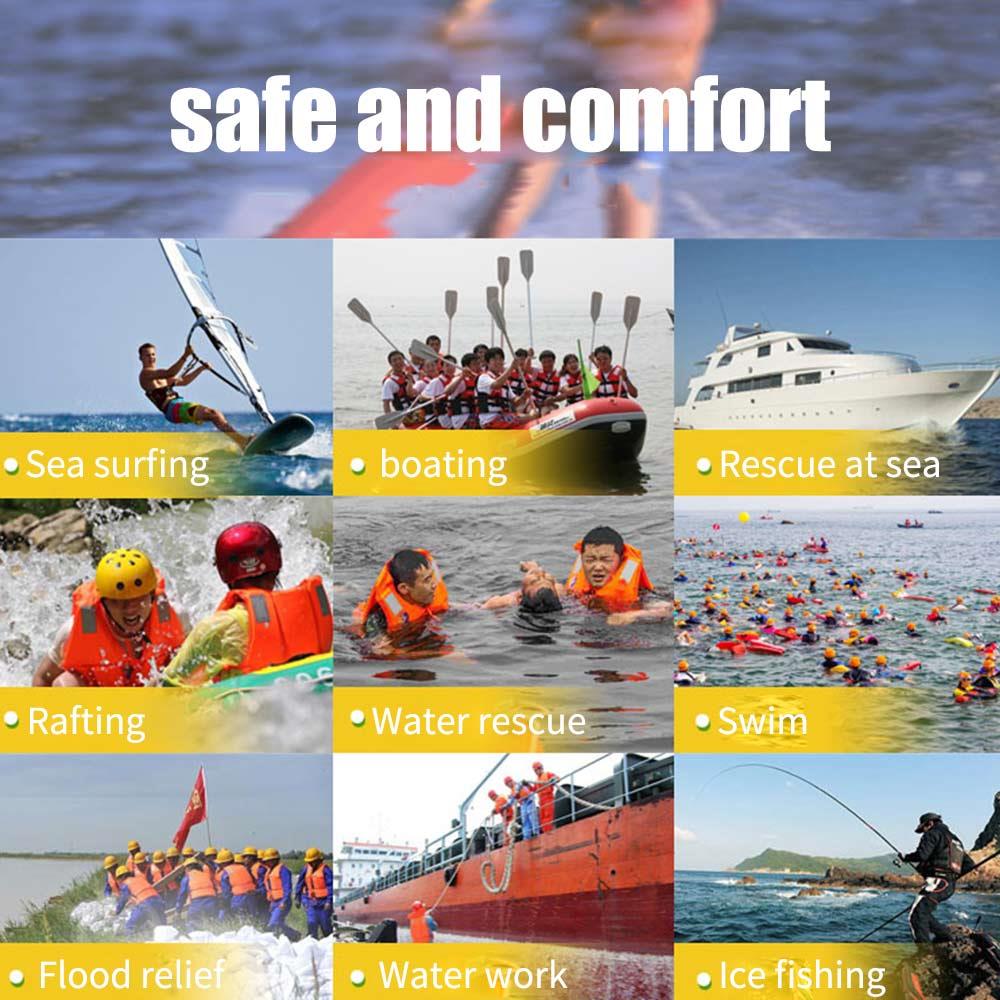 Veste flottante réglable gilet de pêche adulte natation sauvetage en plein air pêche en mer gilet de sauvetage pratique voile canoë