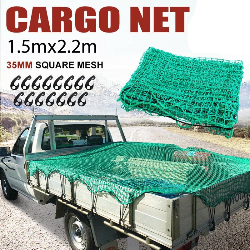 Anhänger Netz, Dehnbar Gepäck Netz für Anhänger der Größen 1,5X2,2 Meter, Engen Gittergewebe, mit Sicherung Haken