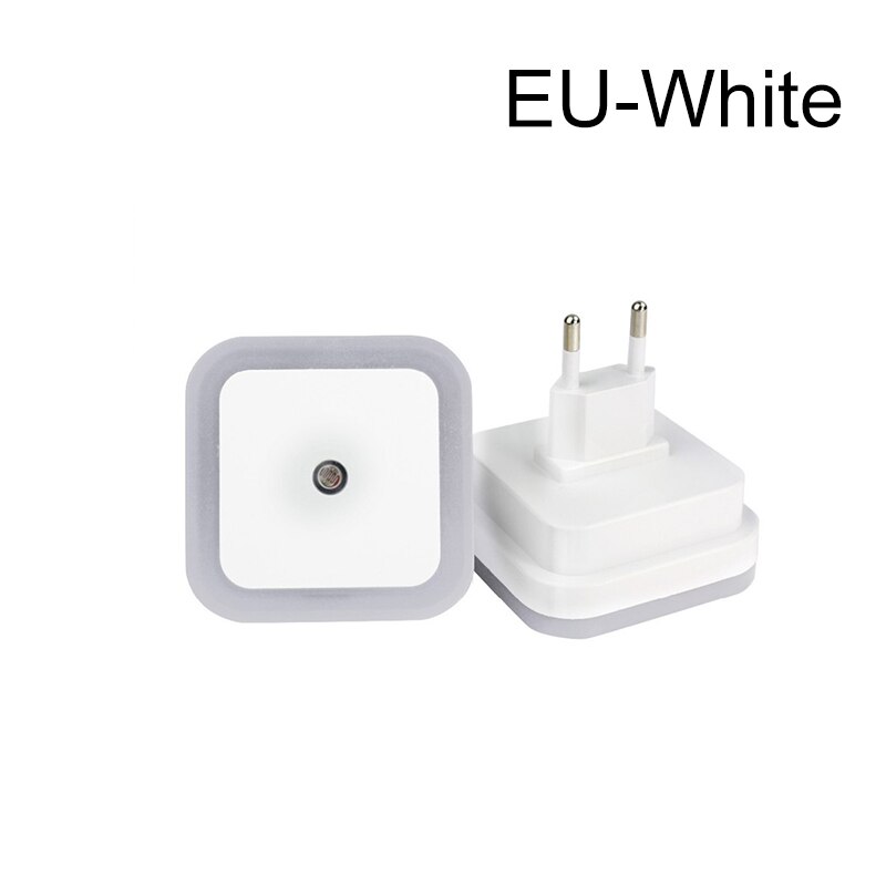 Draadloze Led Nachtlampje Sensor Verlichting Eu Us Plug Nachtlampje Lamp Voor Slaapkamer Decoratie Gang Lamp Babykamer Nachtlampje: EU-White
