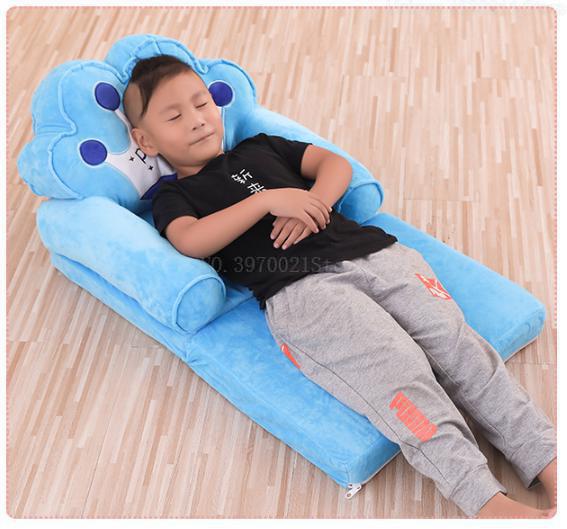 Mode Kinderen Sofa Vouwen Cartoon Leuke Lui Persoon Liggen Seat Baby Kruk Kleuterschool Kan Worden Gedemonteerd Gewassen