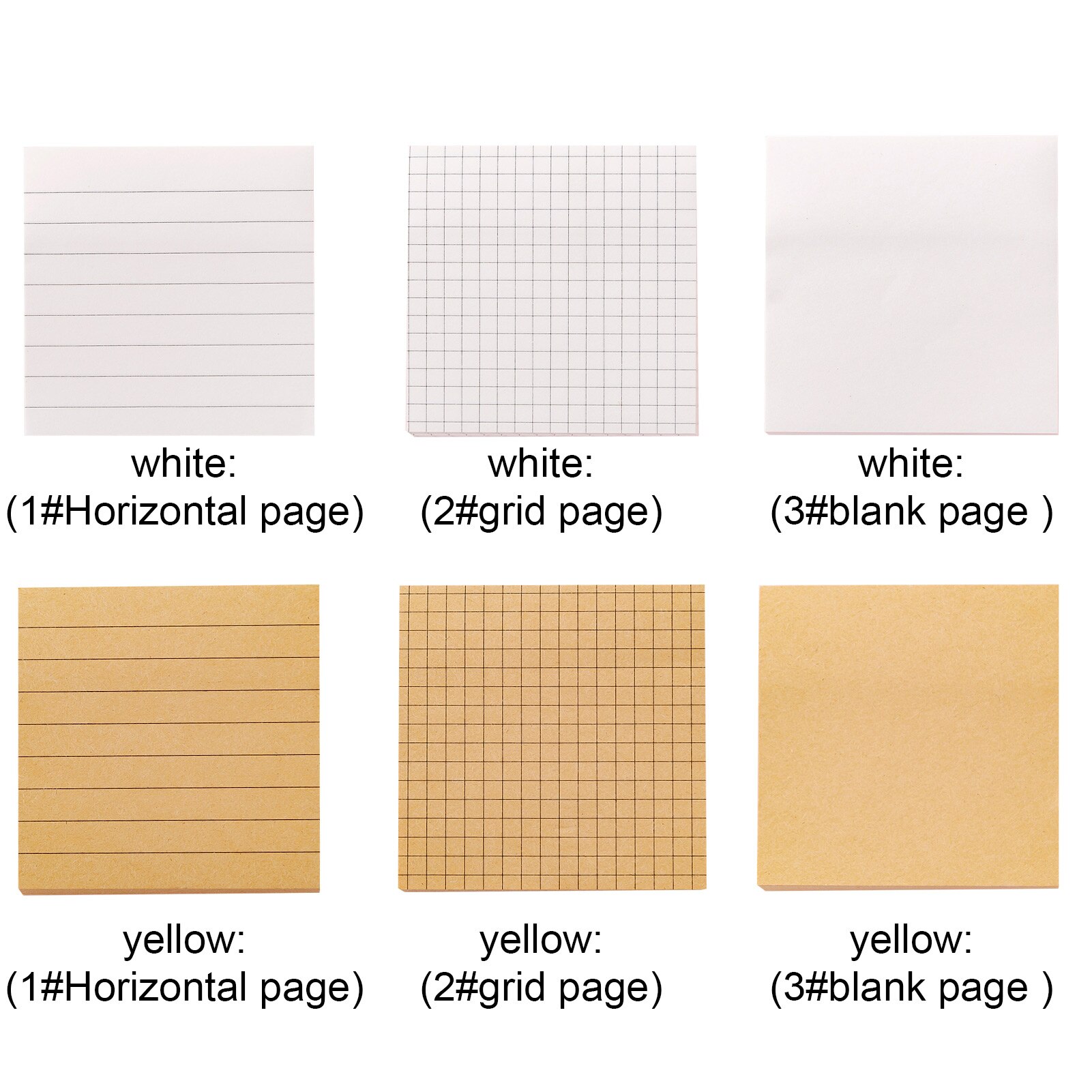 2pcs Office Bookmark Daily Notepad Efficiency Manual Memo Pad Blank Pages Sticky Stationery School Supplies Simple