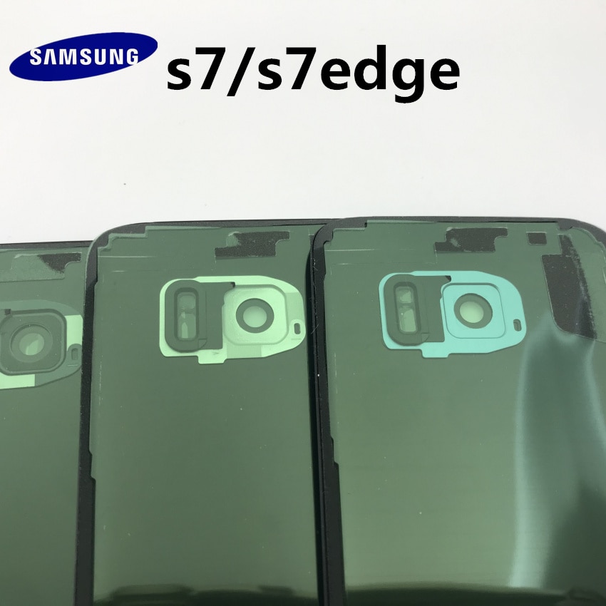 Original Glass for SAMSUNG Galaxy S7 G930 S7 edge G935 Back Battery Cover Door Rear Housing Case Replacement + Adhesive Sticker