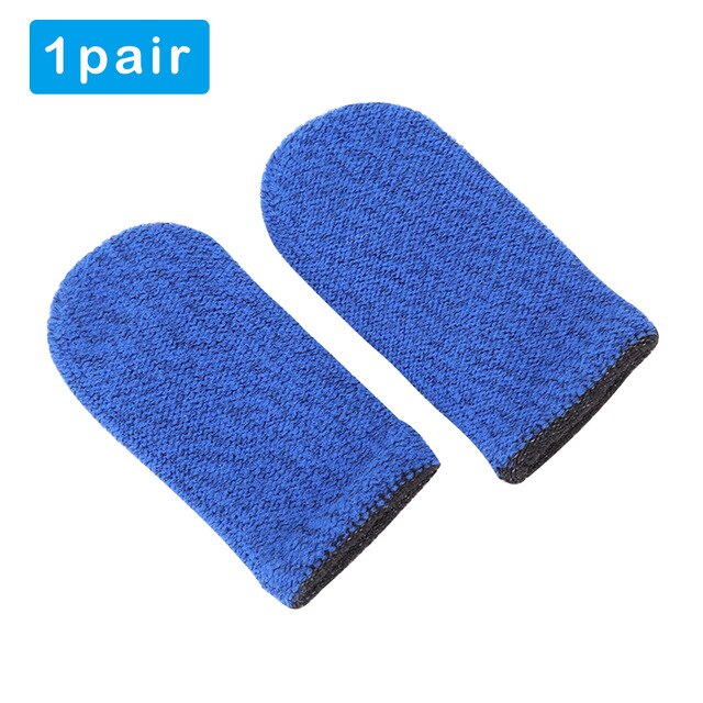 Funda para el dedo para mando de juegos, transpirable, antiarañazos, sensible a la pantalla, guantes táctiles, mangas para PUBG, 2/1 pares: b 1 Pair