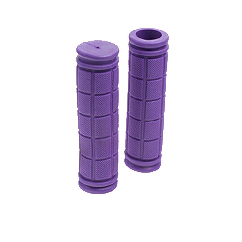 ENIX Pink & White Star Rubber Handlebar Grips – 22.2mm X 124mm – Slip-On – For BMX, Mountain, Fixie, Cruiser Bikes