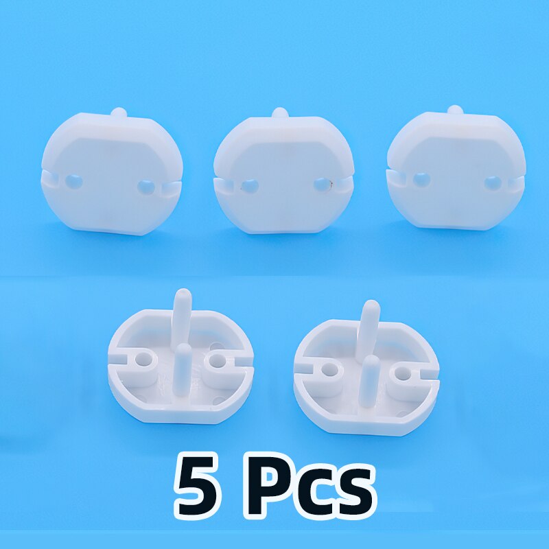 European Standard Child Safety Protection Socket Plug Baby Electric Shock Protection European Style Power Supply Cover: 5 Pcs