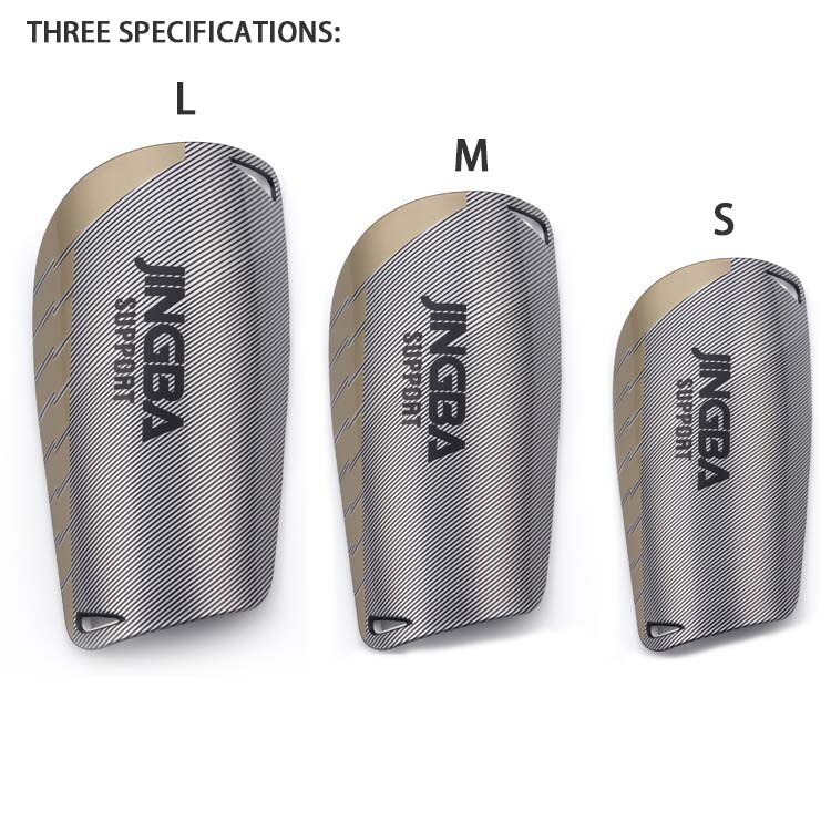 JINGBA wsparcie trening piłkarski dziecko protege piszczel piłka nożna adultes espinilleras de f tbol: gray / L(9.5CMX18CM)