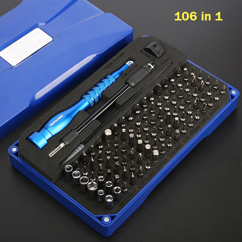 Mechanic iSet Multi Precision Screwdriver Set 45in1 73in1 106in1 for phone Laptop Computer Disassemble Assembly Repair Tools: 106 in 1
