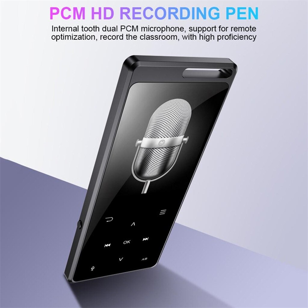 MP3 / MP4 Bluetooth Sport Speler Met Hoofdtelefoon 8Gb 1.8 Inch Contact Screen Usb Hi Fi Muziekspeler Met sd-kaart