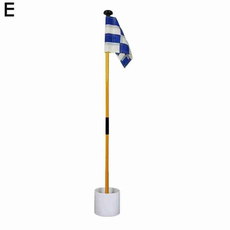 81cm baghave praksis golf hul pole cup flag stick golf putting green flagstick golf flag og flagstang golf hul: E