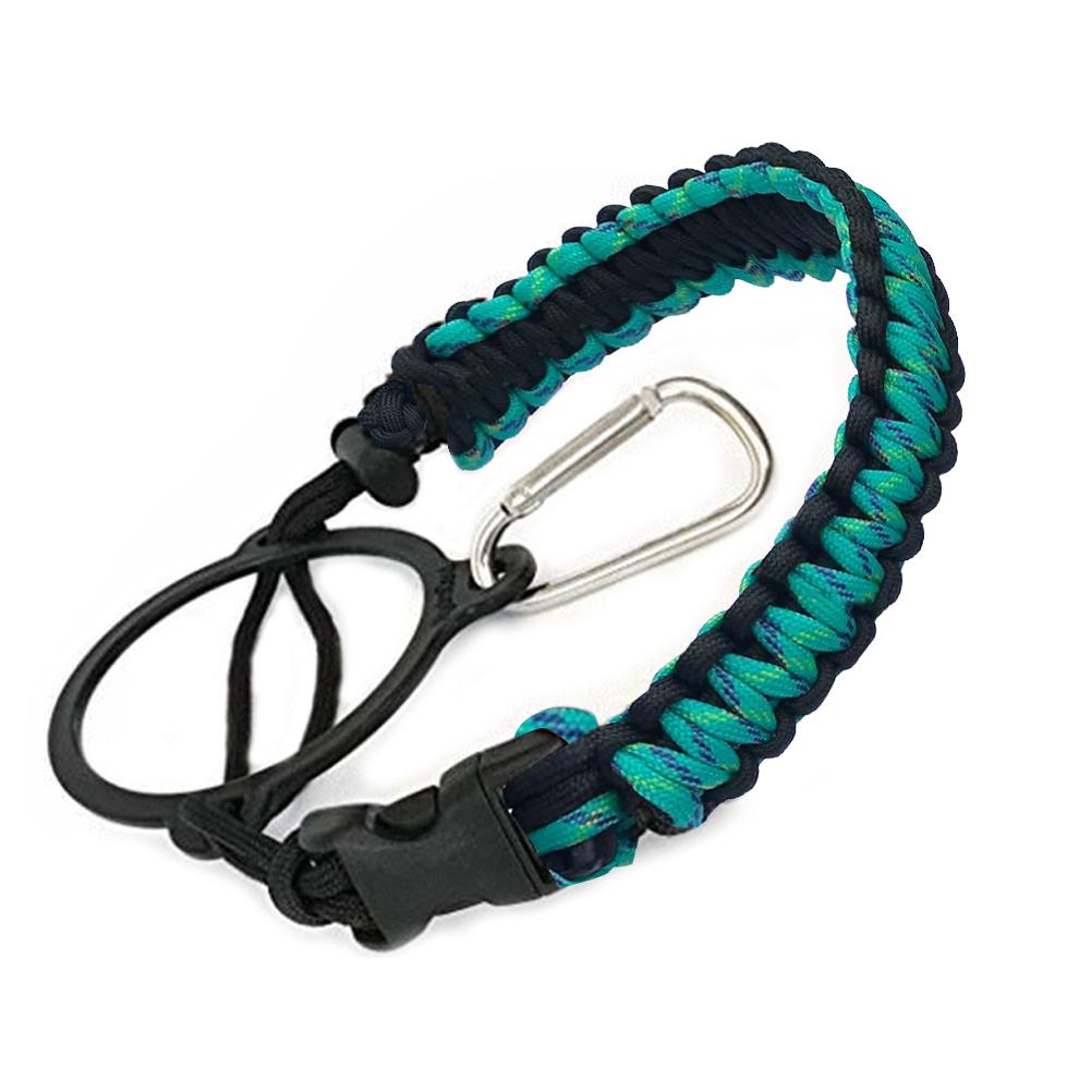 Paracord Band Waterfles Karabijnhaak. Handvat voor Hydro Kolf en Andere Brede Mond Flessen Wandelen Fles Accessoires