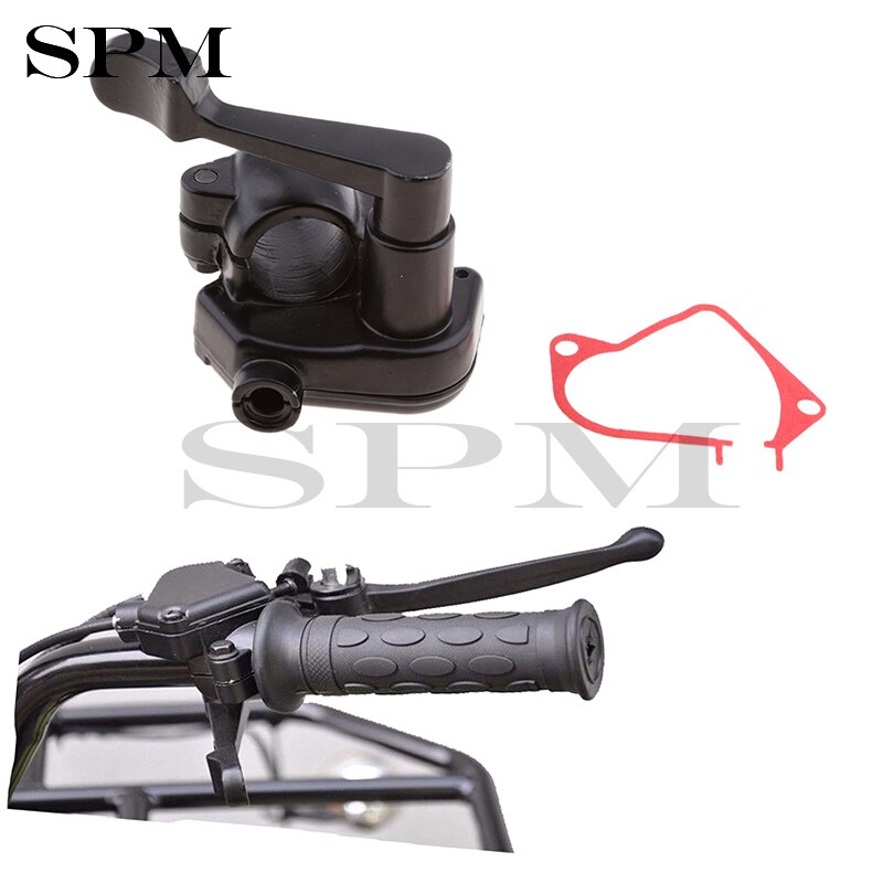 Motorcycle Handlebar + 7/8'' Throttle Thumb Assembly For ATV Quad Pit Bike