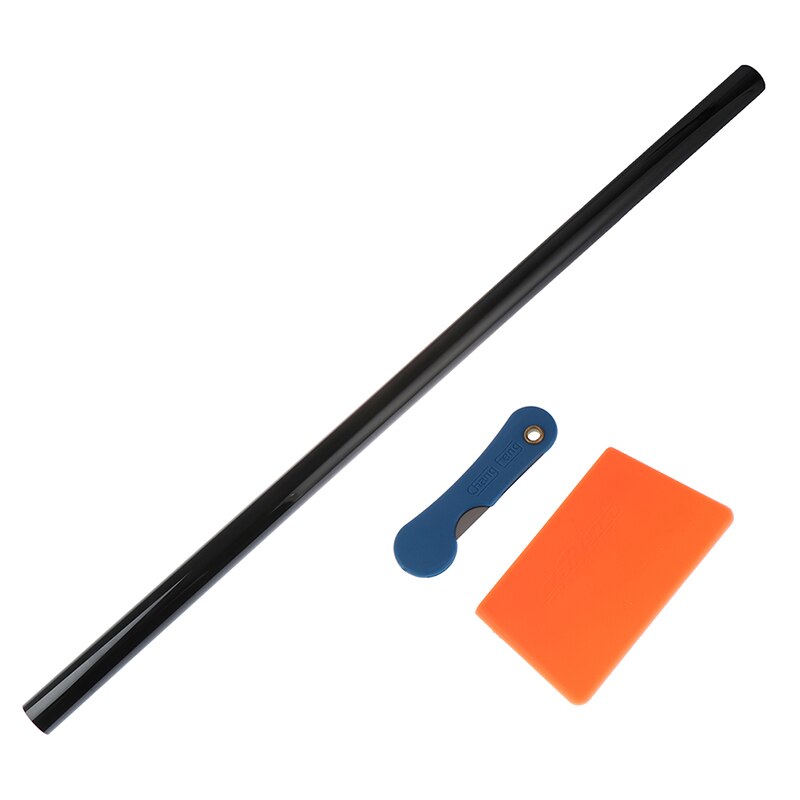 76cm x 6M Black Glass Window Tint Shade Film VLT 1% Auto Car Roll Car exterior decorations