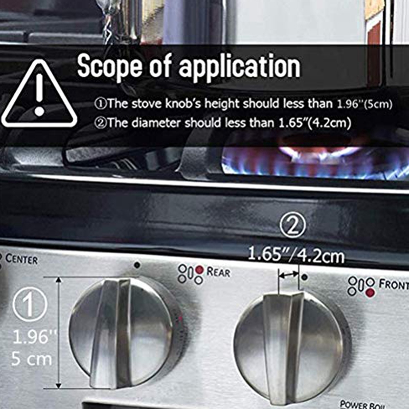 Universal cocina bebé prueba botón Gas (Pack 6) estufa mando cubre bebé de seguridad Seguridad de horno de la estufa de Gas de protección mando cerraduras