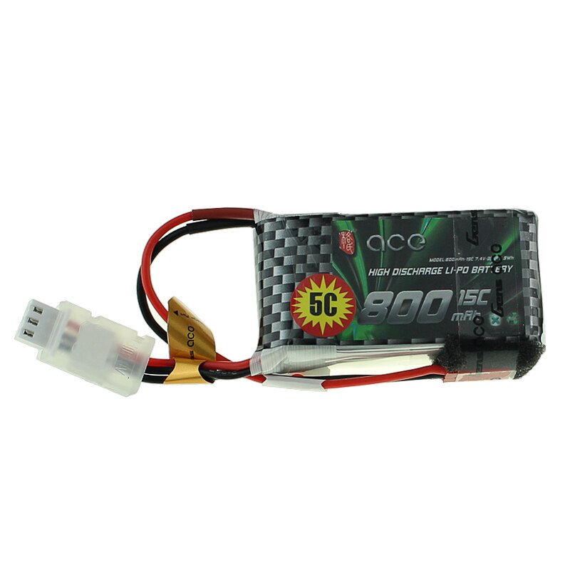 Gens ACE 2S Lipo 3S Battery 7.4V 11.1V 800mAh 1300mAh 1800mAh 2200mAh 3300mAh 4000mAh 5300mAh with T/XT60 Plug: 2S 800MAH 15C