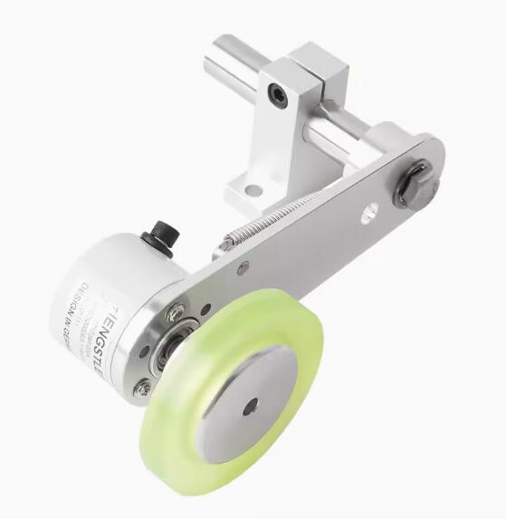 Encoderhalterung, Aluminium-Polyurethan, industrielles Encoder-Rad, Messrad, 40/50/60 mm, Aluminium-Encoder-Montagehalterung: Rot