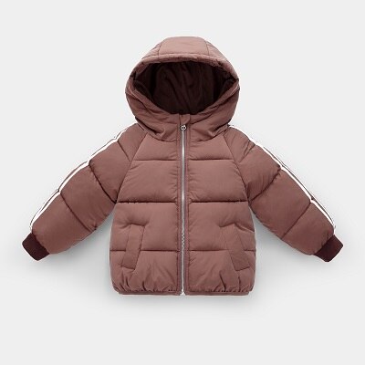 Baumwolle Mantel Winter neue männer und frauen Baby feste farbe dicke warme baumwolle kleidung: braun / 18m