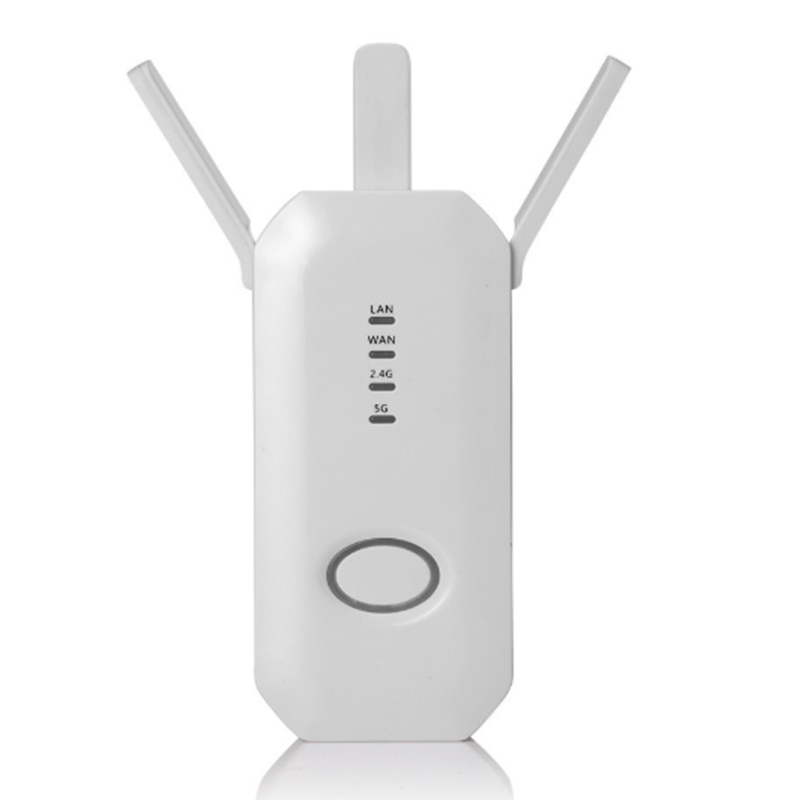 750M Dual-Band Three-Antenna Wireless Amplifier 802.11Ac Dual-Band High-Speed Wifi Repeater-US Plug: Default Title