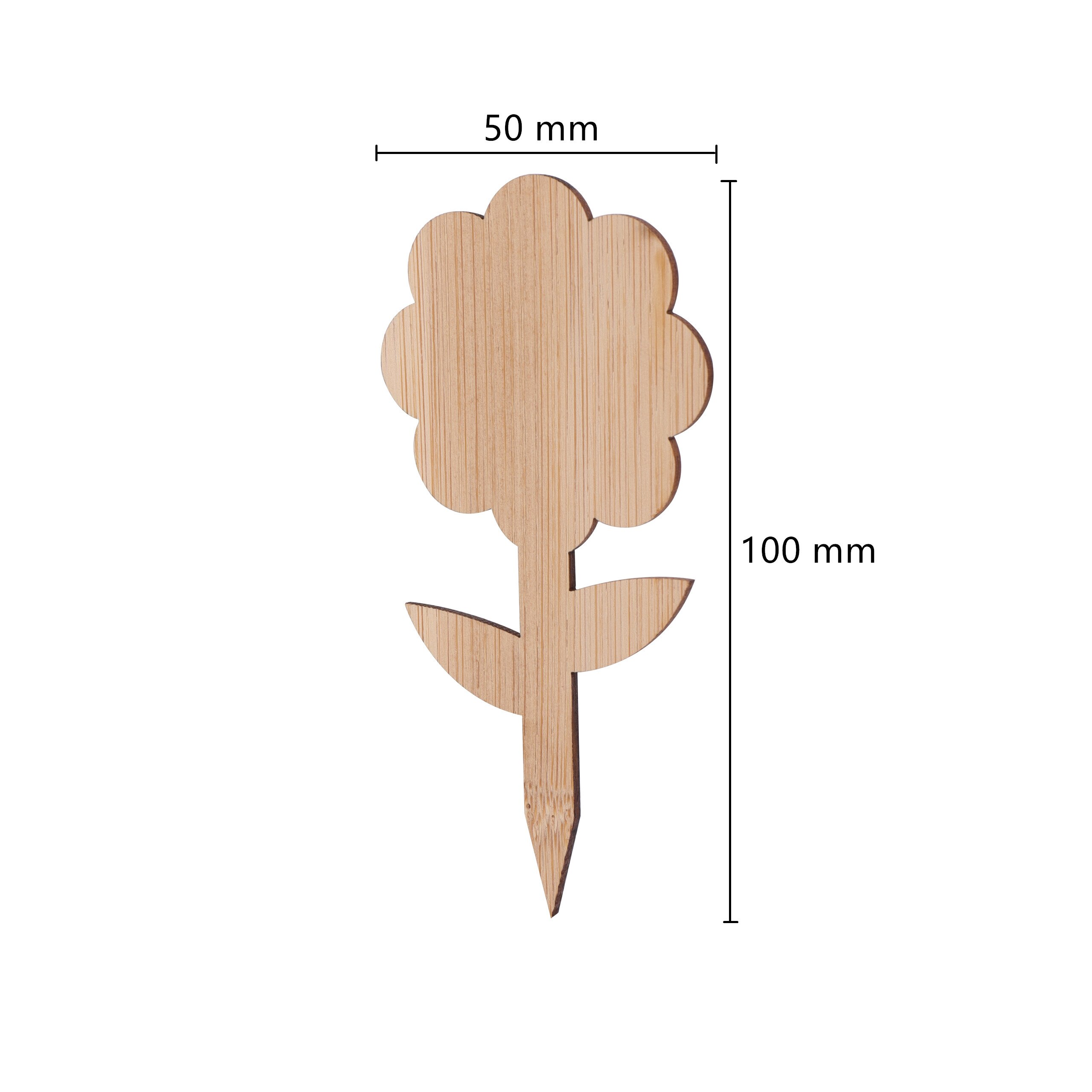 5 Pcs Bamboo Plant Marking Label Potted Plants Nurseries Succulents Flowers Vegetables Seedling Markers Gardening Marking Card: Blue