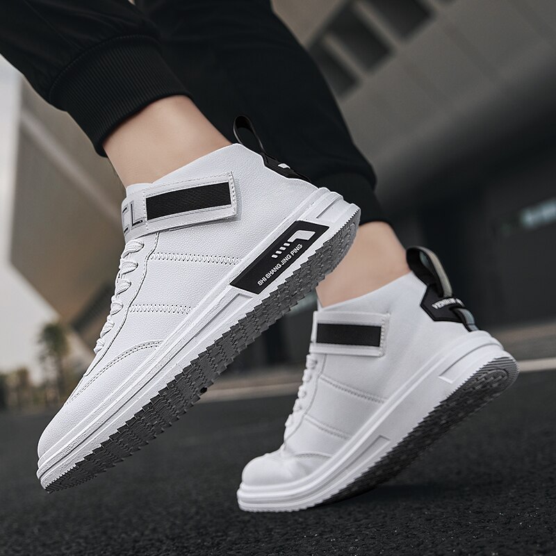 High-top hvide sko seje udendørs lys man sneakers komfortable cool mandlige til sandaler herre sko