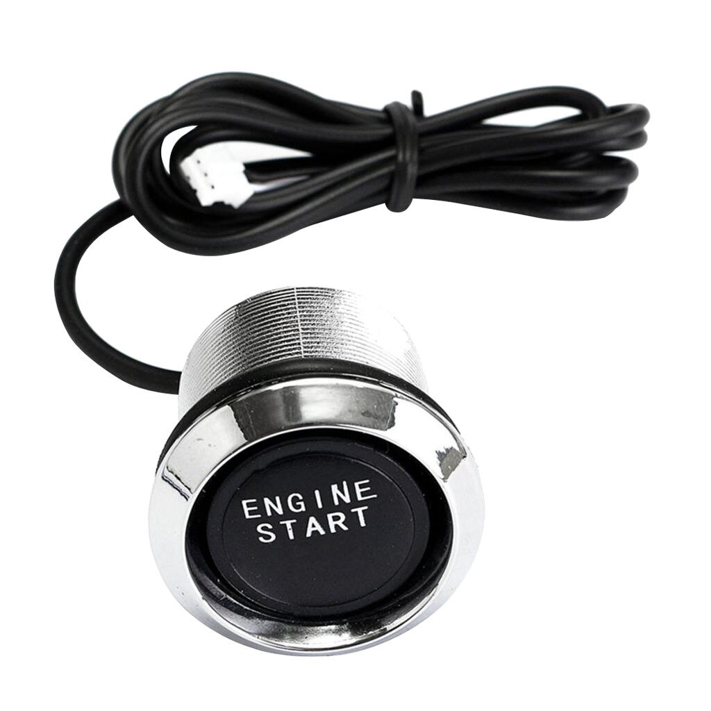 12V Blue LED Keyless Engine Start Push Button Switch Ignition Starter Kits