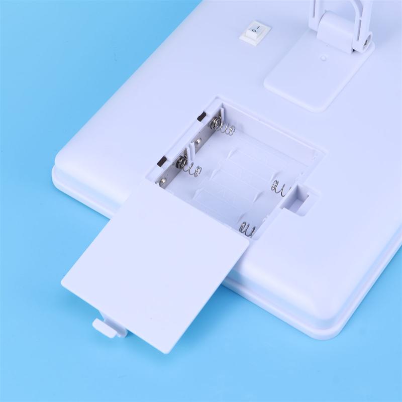 Make-upspiegel met 16 leds cosmetische spiegel met touch-dimmer, op batterijen werkende make-upspiegel met standaard, tafelmodel badkamer