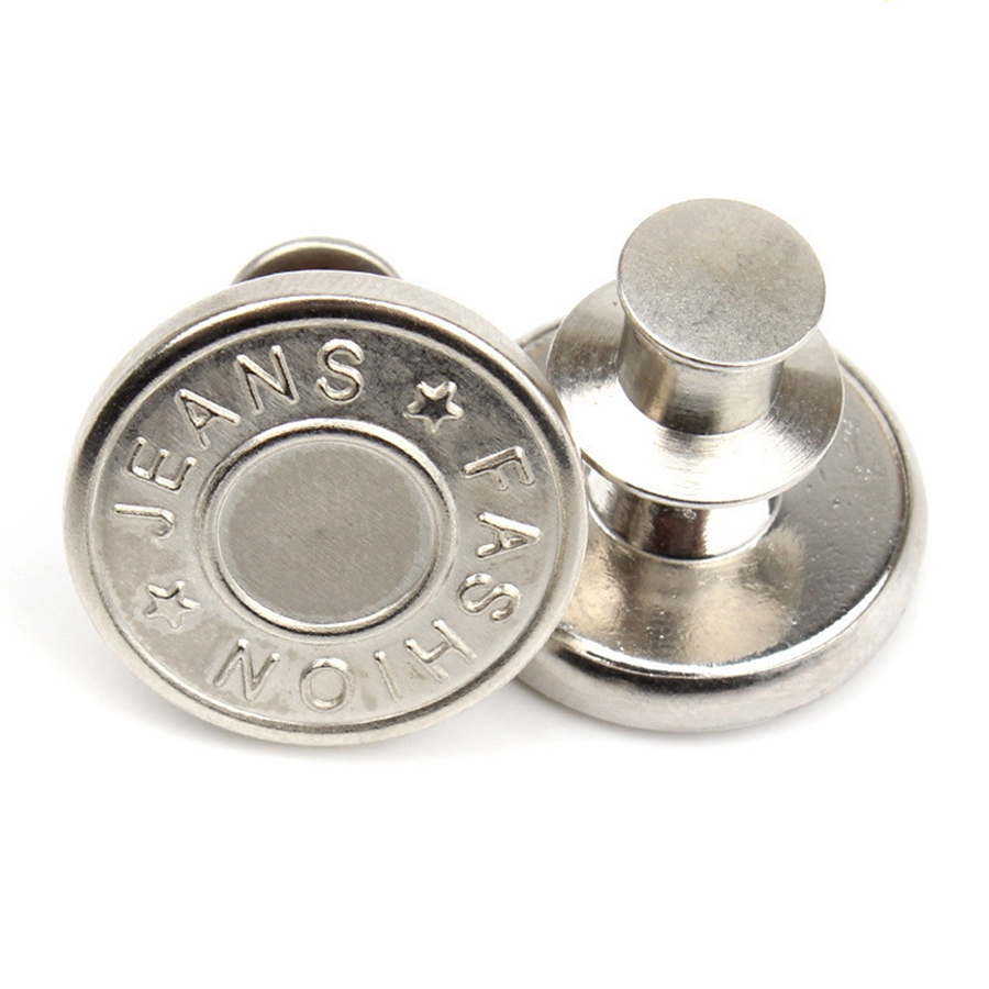 5-delige drukknoop metalen knoppen jeans taille knoppen perfecte pasvorm aanpassen zelf gratis nagel twist geen naad naaien knoppen: Antique Zinc