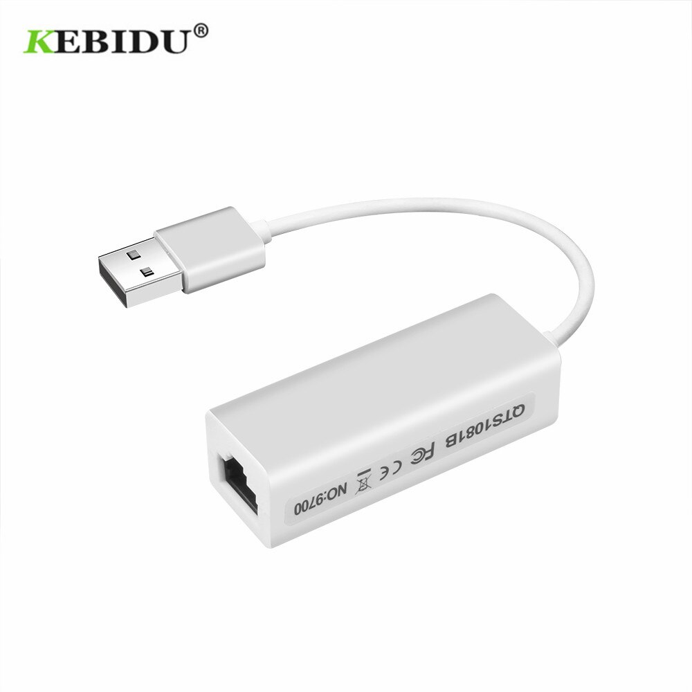 Kebidu usb 2.0 para rj45 lan adaptador de cartão rd9700 alta velocidade para mac os android tablet computador portátil windows xp 7