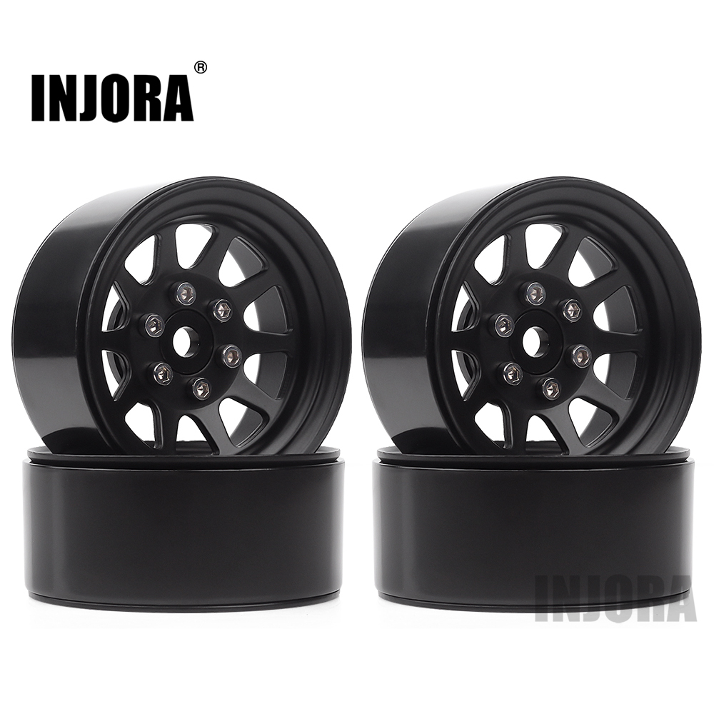 INJORA 107 gr/teile Metall Legierung 1,9 Beadlock Rad Felgen für 1:10 RC Raupe axial SCX10 90046 Traxxas TRX4 Redcat Gen8