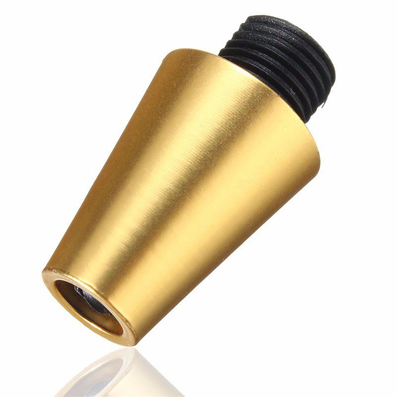 The Retro Aluminum Metal Strain Relief Piece Threaded Cord Grip Sewing Cloth Wire Socket Line Cap Pendant Light Cable Lock: Gold