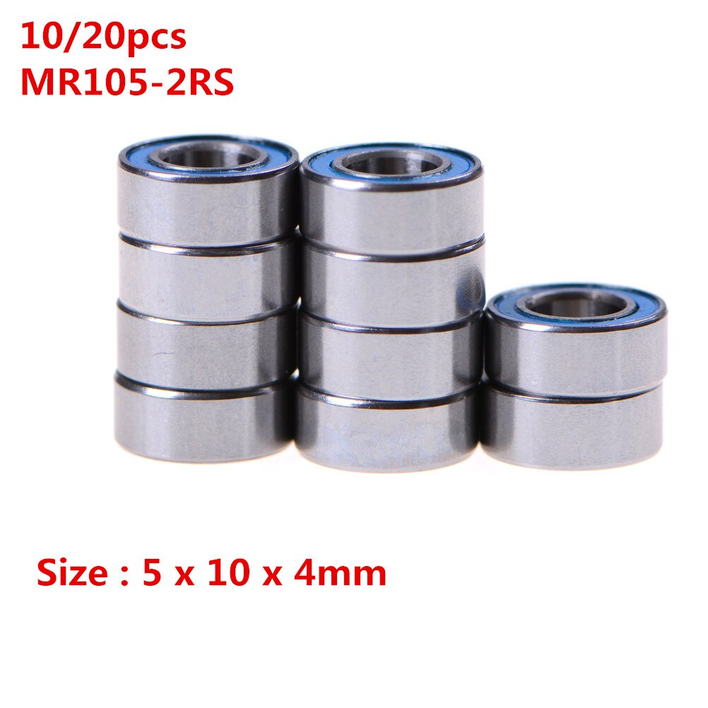 10/20PCS MR105-2RS 5x10x4 Mm Miniature Ball Bearings