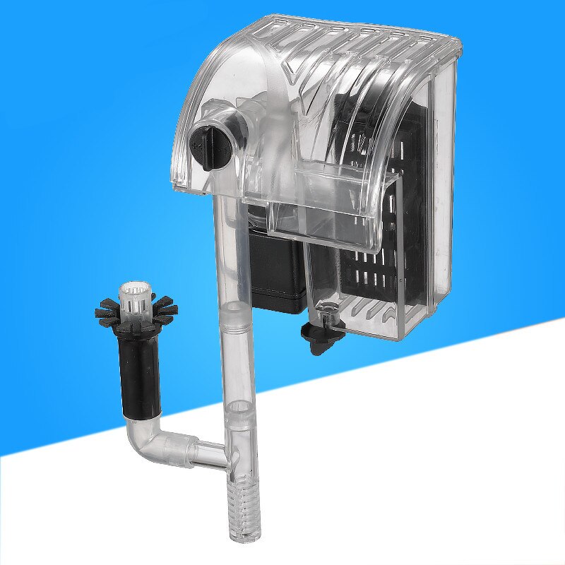 Aquarium Waterfall Filter Pump Aquarium Surface Skimmer Tank External Filter Wall-mountable Oil Film Processing Protein FA007