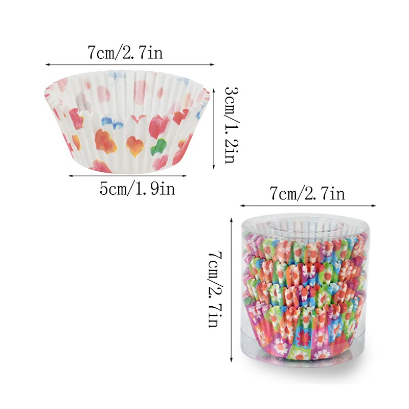 Doublures de Cupcake, tasse de cuisson, bricolage, plateau en papier à muffins, plateaux à pâtisserie, fournitures de cuisine, moule à gâteau, outils de décoration, 100 pièces