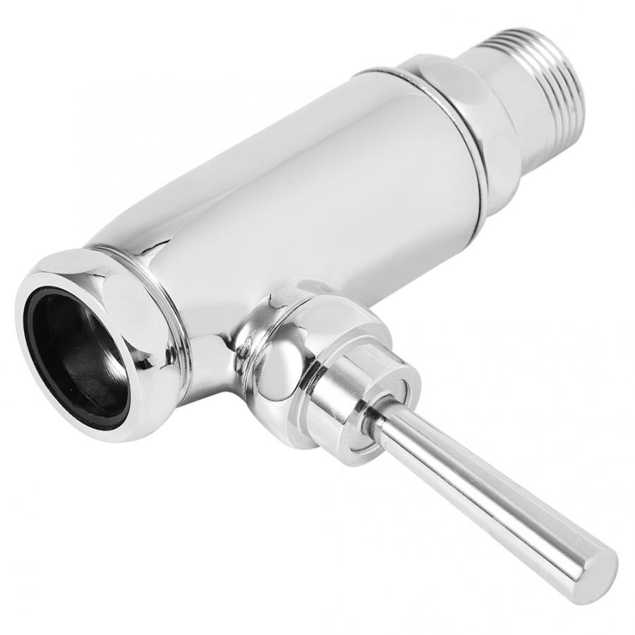 G1 Inch Urinal Flush Valve Right Angle Hand Pressing Type Toilet Corner Flushing Valve Flushing Accessories 14.5 x 14.5 cm