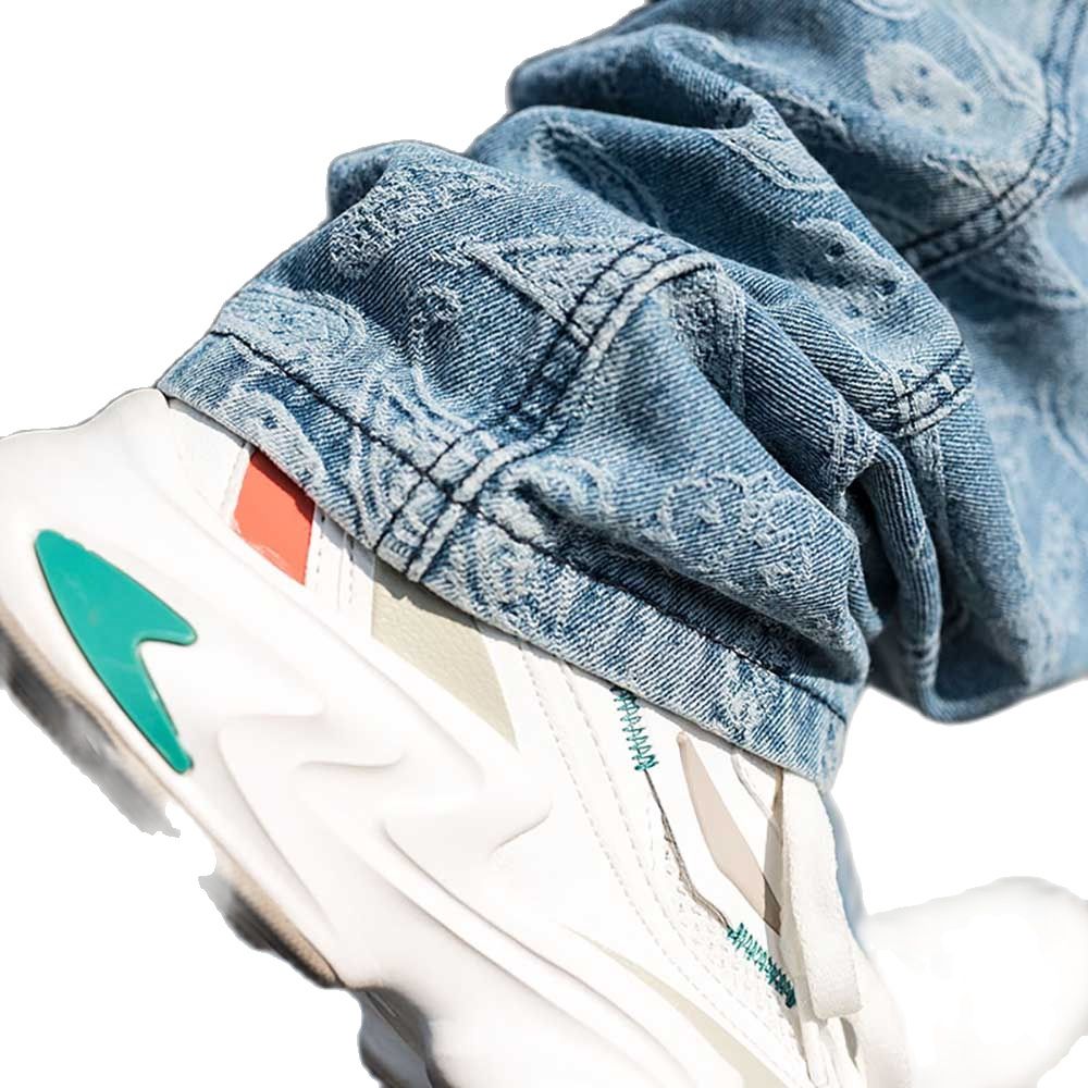 Moda hiphop harém calças de brim dos homens casuais calças de brim em linha reta solta calças largas plus size calças de carga streetwear roupas masculinas