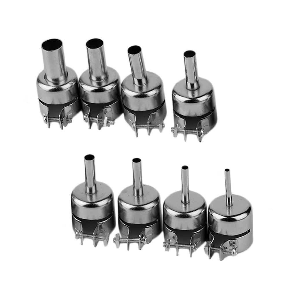 8 stk/sæt 3/4/5/6/7/8/10/12mm varmepistol dyser sæt til luftloddestation reparationsværktøj