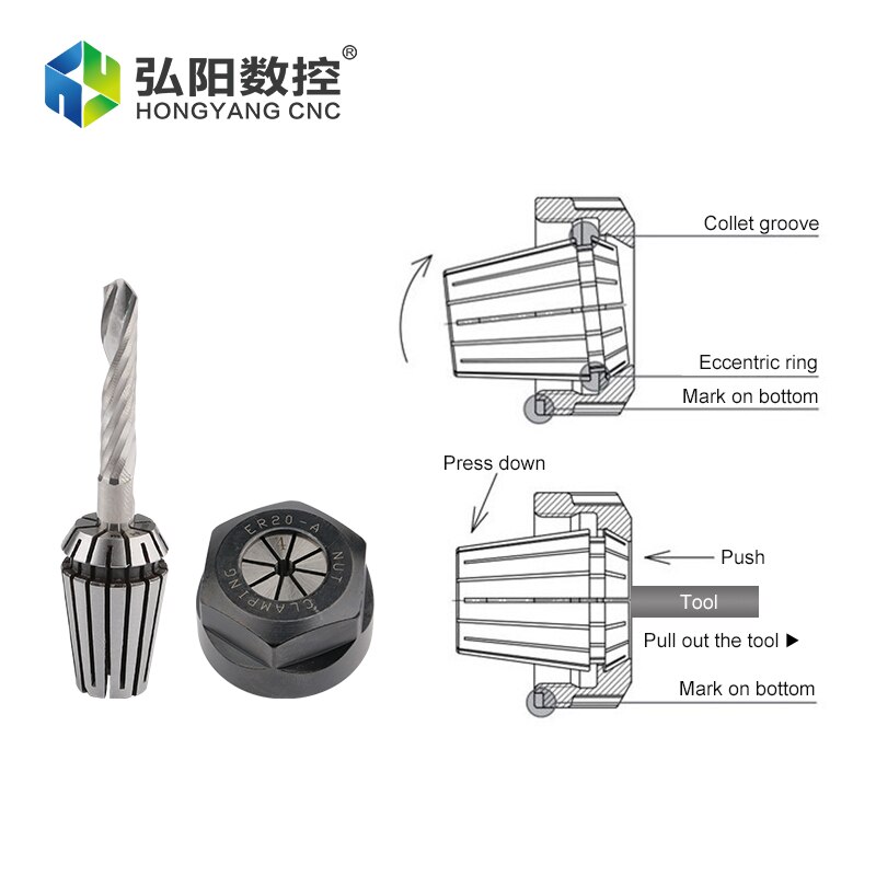 ER20 ER Precision spring collet chuck 0.008mm for CNC milling tool holder Engraving machine spindle motor