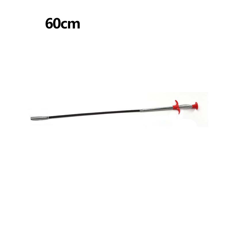 60/90/160cm Drain Snake Spring Pipe Dredging Tool Dredge Unblocker Drain Clog Tool for Kitchen Sink Sewer Cleaning Sink Tool: 60cm