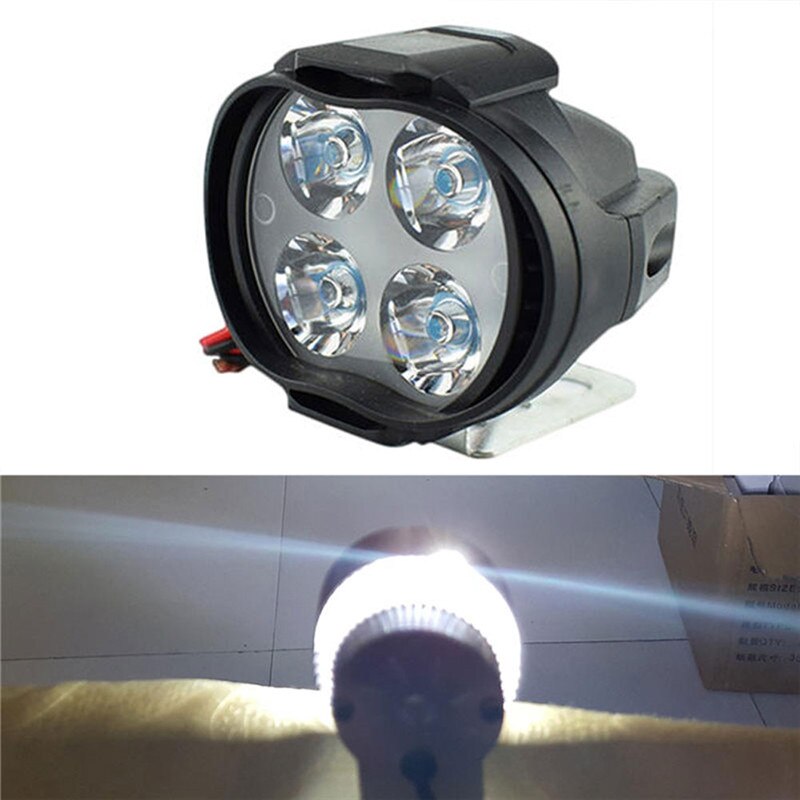 Motorfiets Led Koplamp Lamp 12W Scooters Locomotief Fog Spotlight Super Licht Assist Achteruitkijkspiegel Licht
