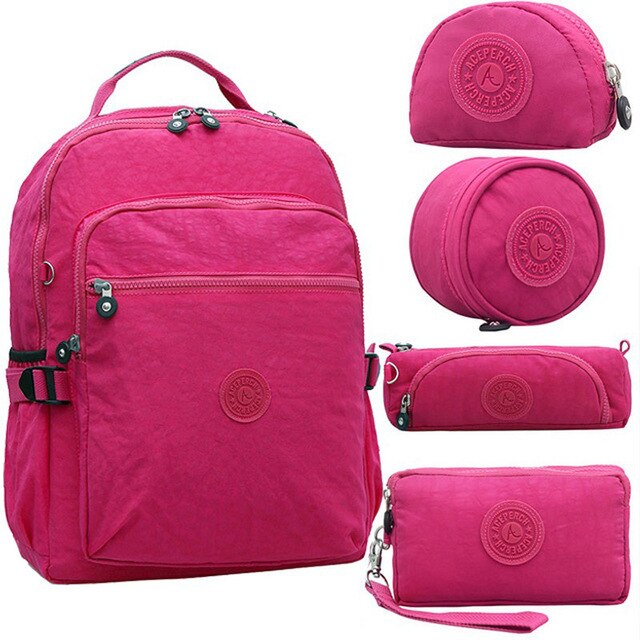 ACEPERCH Ragazza Zaini Delle Donne di Scuola Zaino per le Ragazze Adolescenti Mochila Feminina Ragazzi Del Computer Portatile Bambini Mochila sac a dos: Rose Red