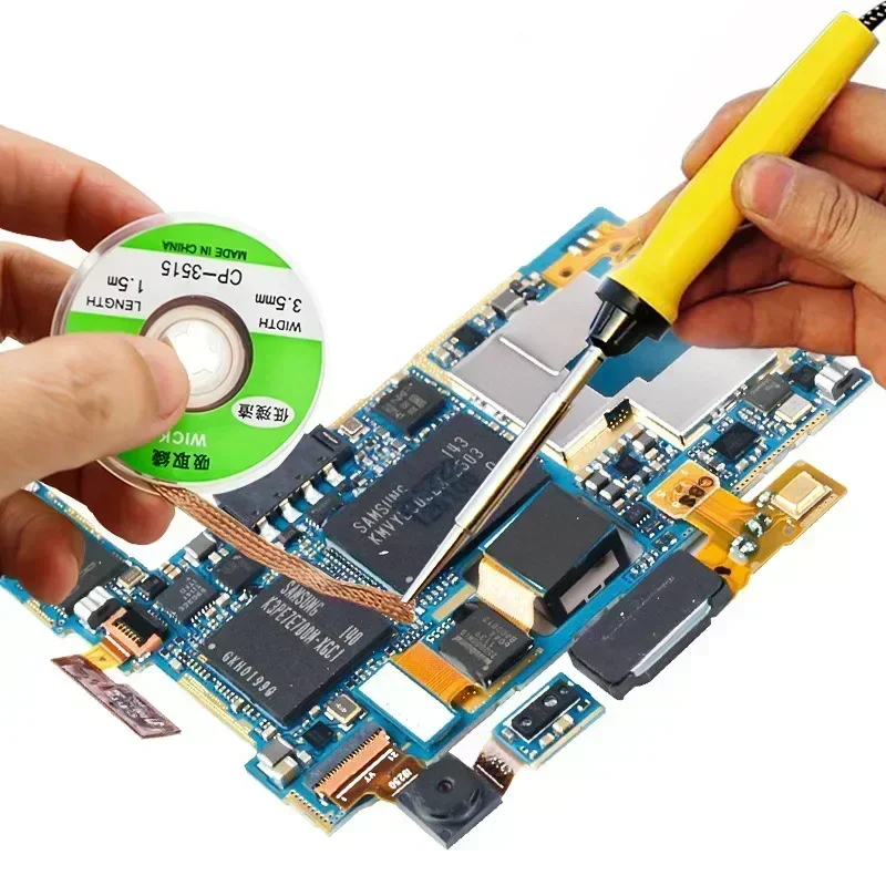 Desoldering Braid Tape Copper Solder Wire Soldering Wick Tin Solder Removal Braid Welding Wire Repair Tool 1.5-3.5mm