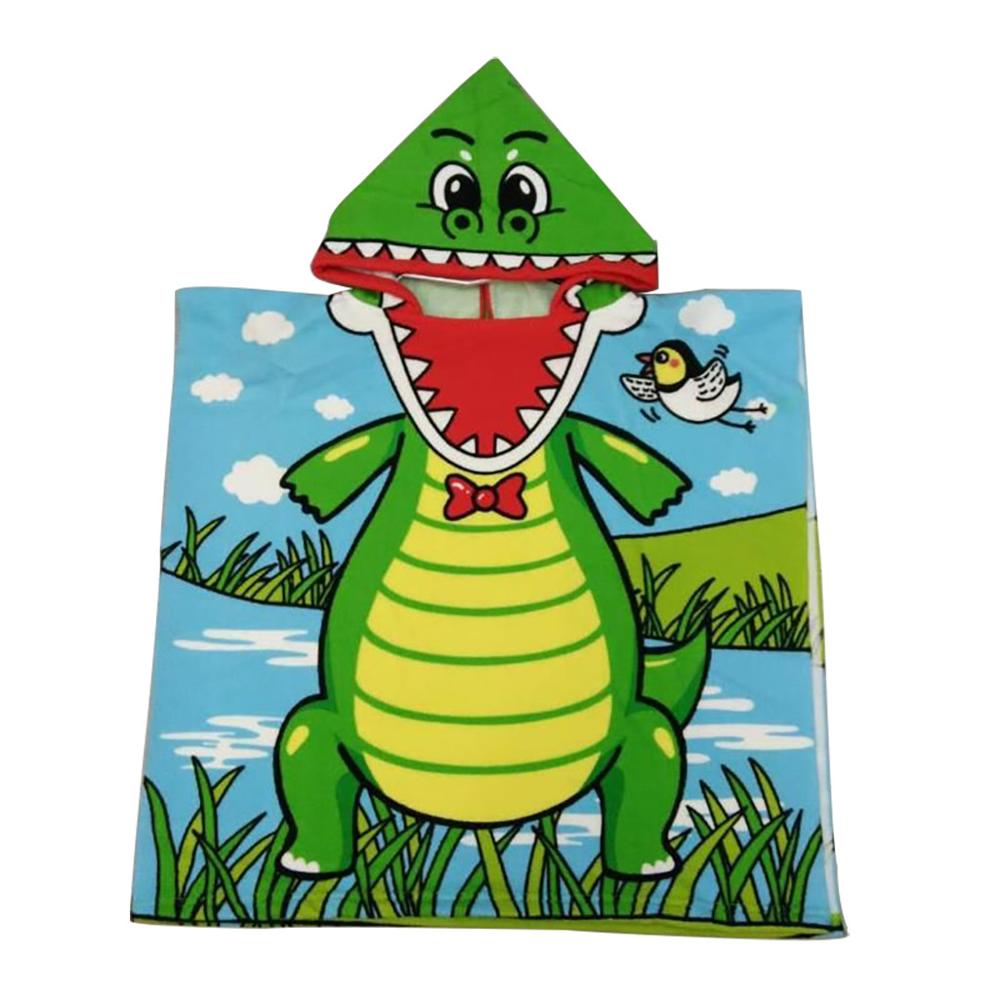 Toalla de playa con capucha para niños, estampado de tiburones, suave piscina, Poncho, capa, niños, bata de baño para Niños #15: F