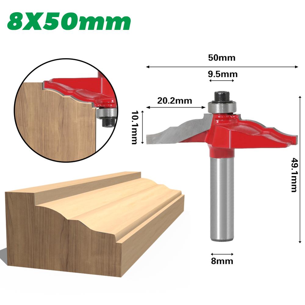 Ogief Filet Rand Vormen Router Bit-8 "Schacht Ogee Rand Vormen Router Bit-8 Mm Schacht Houtbewerking mes Lijn