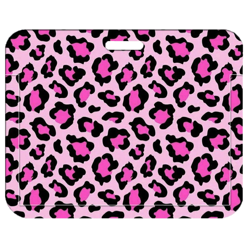 Leopard Women Name Card Cover Campus Card Bag Card Holder ID Card Case Vertical Style: Blue