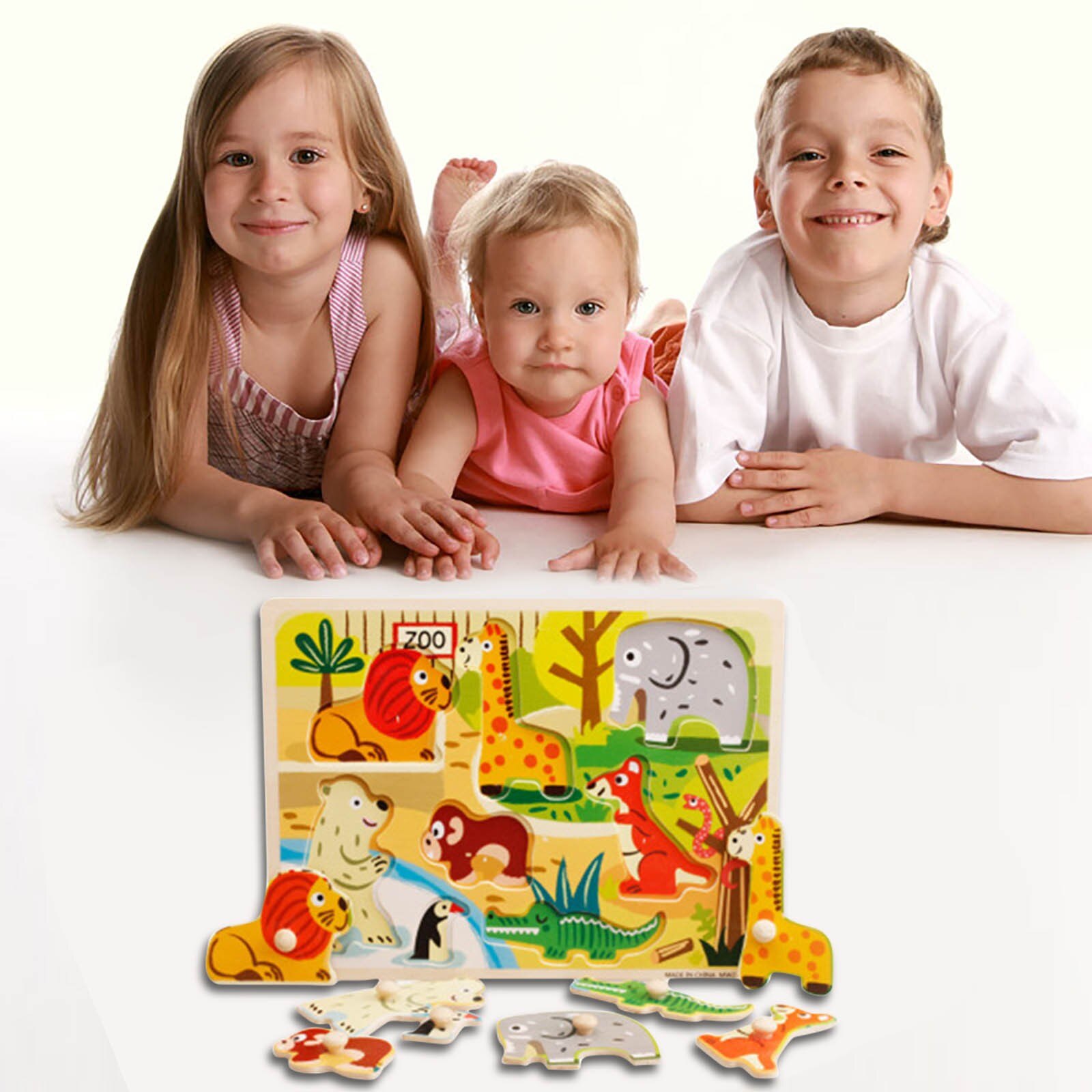 Planche de préhension à main pour enfants, aide à l'enseignement de la maternelle, jouets éducatifs précoces pour bébés, Puzzle en bois