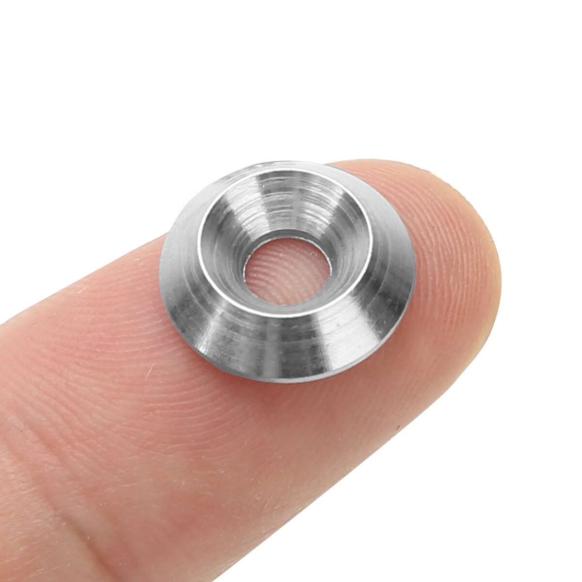 20Pcs M3/M4/M5 304 Stainless Steel Cone Cup Head Screw Gasket Conical Washer Shim Reinforcement Ring