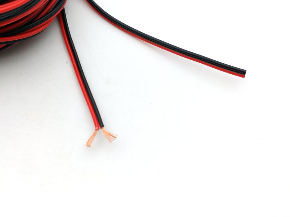 10M 20AWG (Black + Red) Zip Wire COPPER