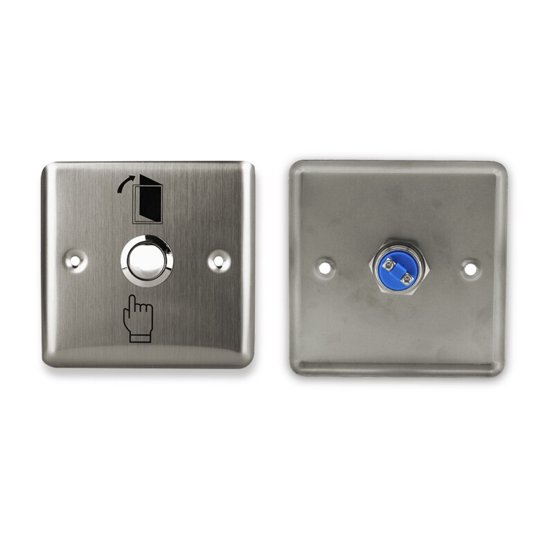 Exit Button Release Push Switch with Blue LED Light for Access Control System for Home Security Protection