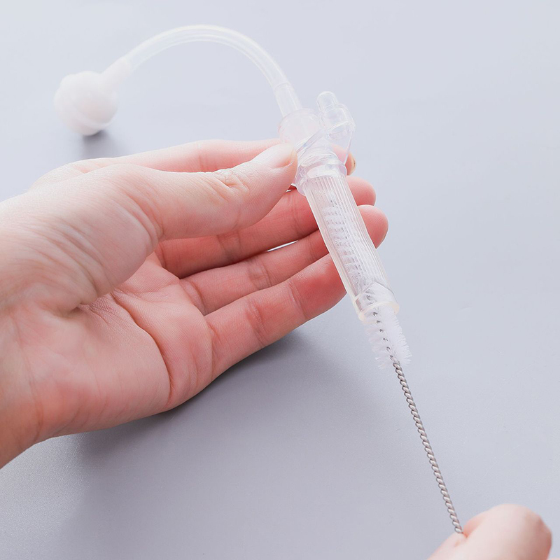 Fles Schone Borstel 10 Stuks Set Roestvrij Staal Zacht Haar Borstel Pipet Rietjes Borstel Multifunctionele Huishoudelijke Schoonmaak Tools