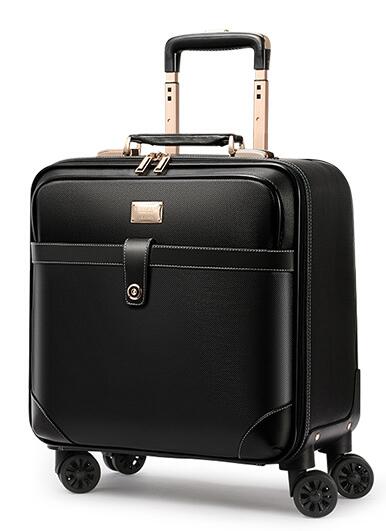 PVC 16 "18" travel Vlucht boarding bagage business koffer: black / 16"